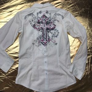 Wrangler Rock rockabilly Western snap embellished